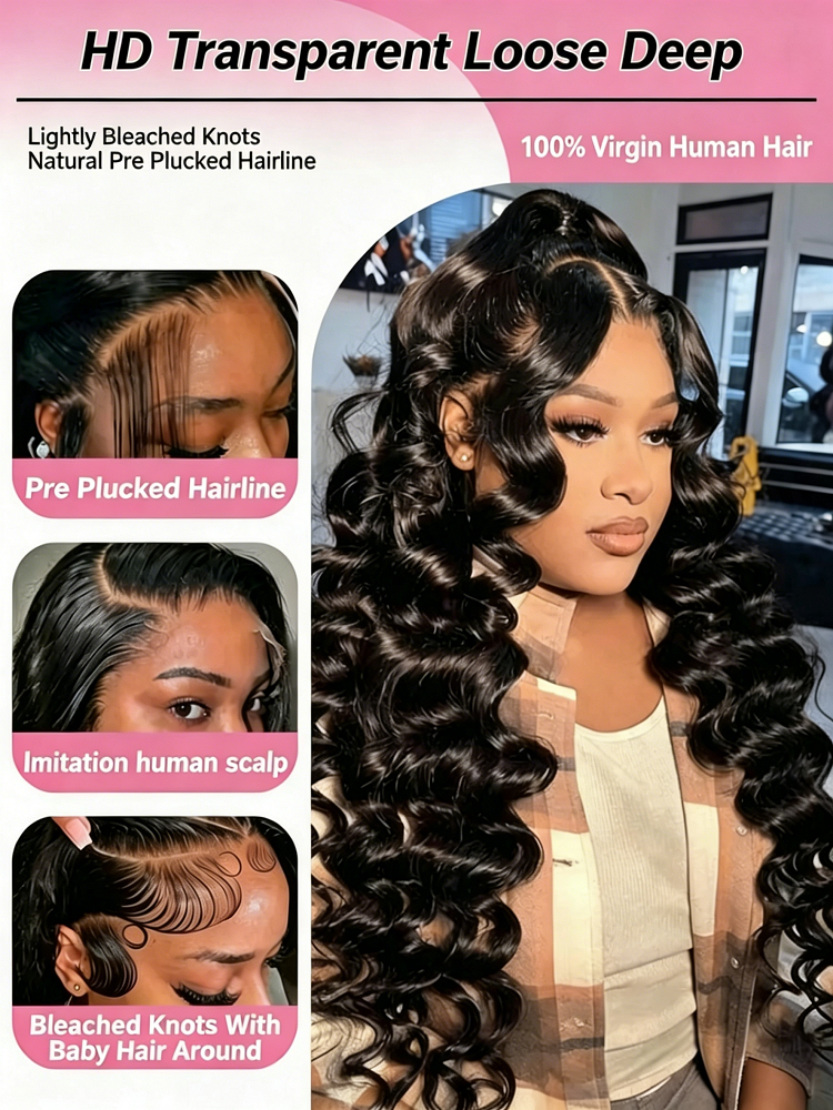 13x6 HD Loose Deep Wave Lace F - Luxury Natural Skincare review and price