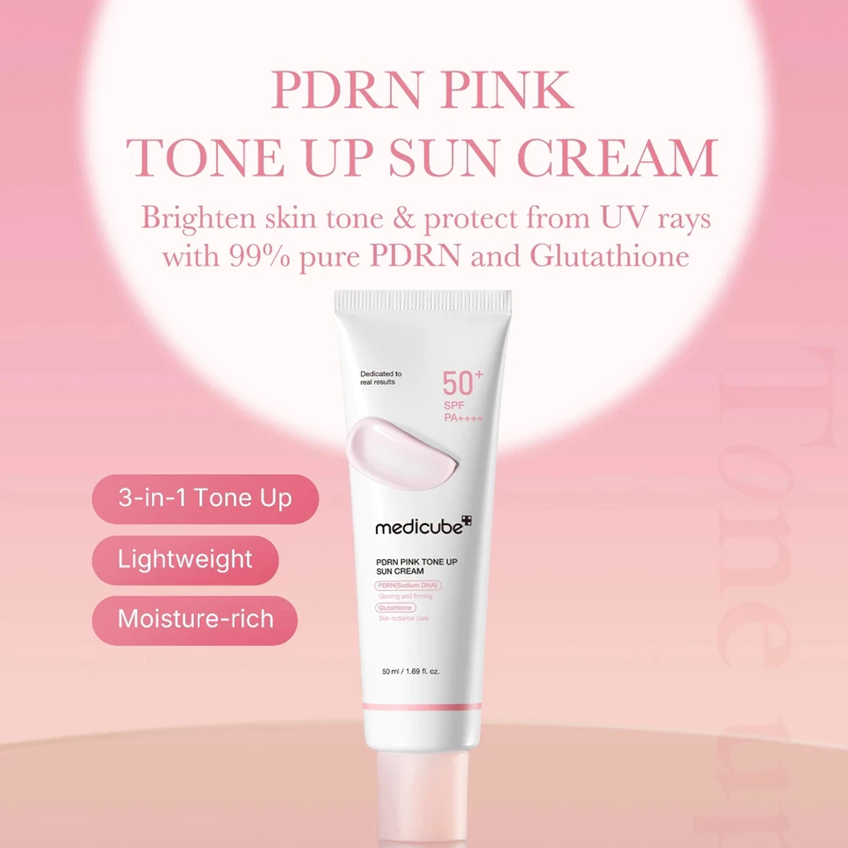 Medicube PDRN PINK TONE UP SUN - Luxury Skincare Korea review and price