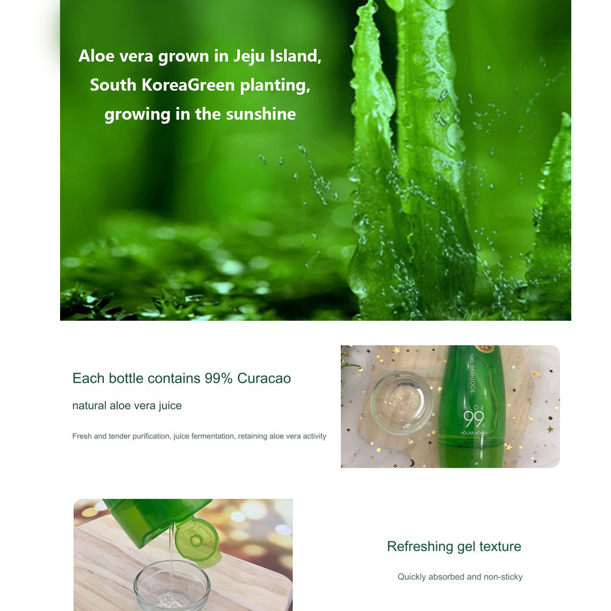 HOLIKA HOLIKA Aloe Soothing Ge - Luxury Skincare Korea review and price